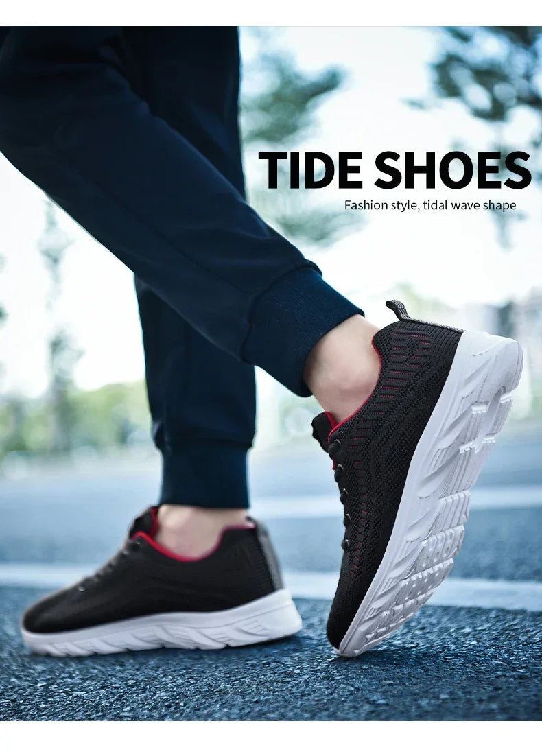 New Athletic Shoes for Men Shoes Sneakers Black Casual Men Mesh Sneakers Breathable Tennis Running Walking Gym Men Shoes