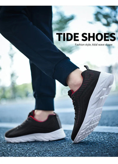 New Athletic Shoes for Men Shoes Sneakers Black Casual Men Mesh Sneakers Breathable Tennis Running Walking Gym Men Shoes