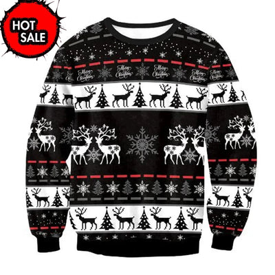 New Mens Christmas Jumper Sweatshirt Funny Humping Reindeer Climax Tacky Ugly Xmas Sweater Tops Couple Crew Neck Party Sweaters