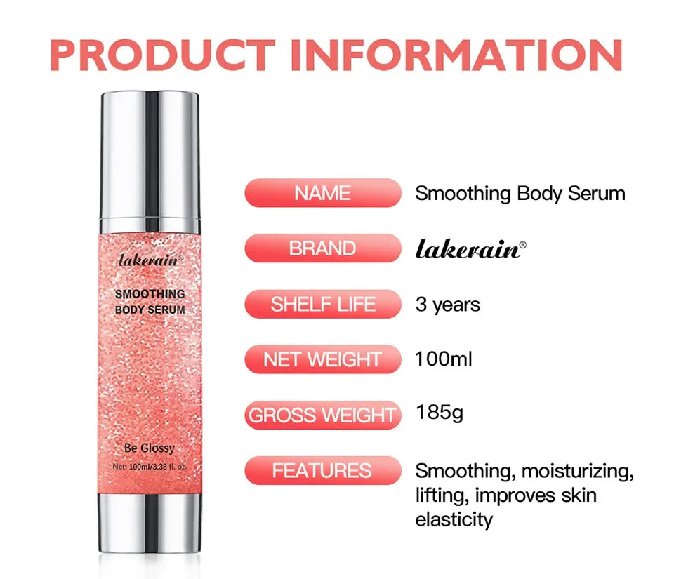 Smoothing Body Serum Face Serum Moisturizing brightning Vitamin E Hyaluronic Acid Facial Serum Shrink Pores BGlossy Body Serum