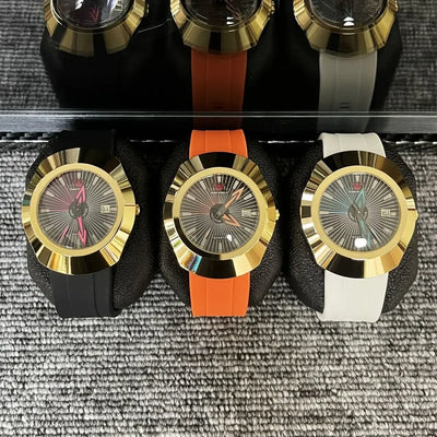 Premium High-End Fashion Quartz Men's Watch – Waterproof, Date Display, Comfortable Imported Rubber Strap