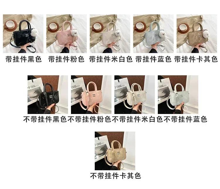 2025 new women’s luxury handbag designer small square purse fashion top handle crossbody bag elegant shoulder trendy