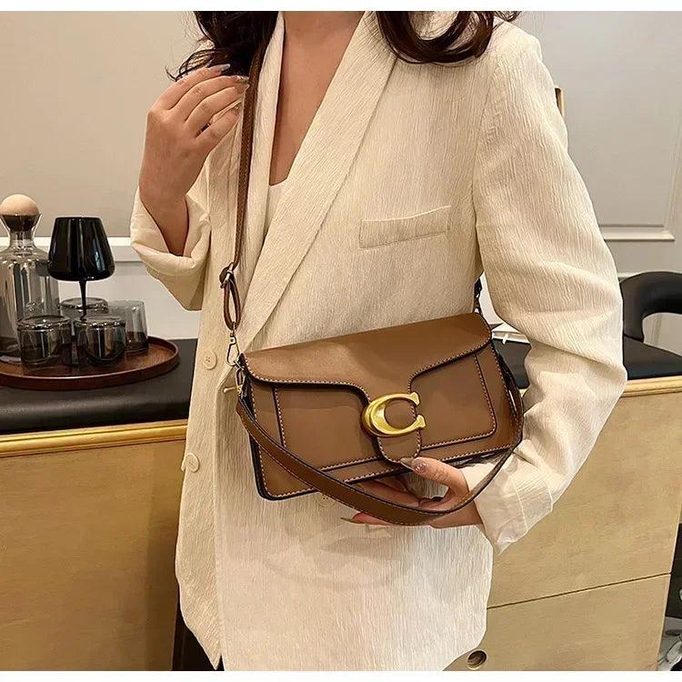 Luxury - grade 2025 women’s exclusive small square shoulder bag - solid - color aesthetic niche - style design& daily