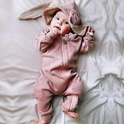 Cute Rabbit Ears Hooded Baby Rompers/Jumpsuit  Costume |Infant Baby Outfits Boys Girls  Newborn Clothing