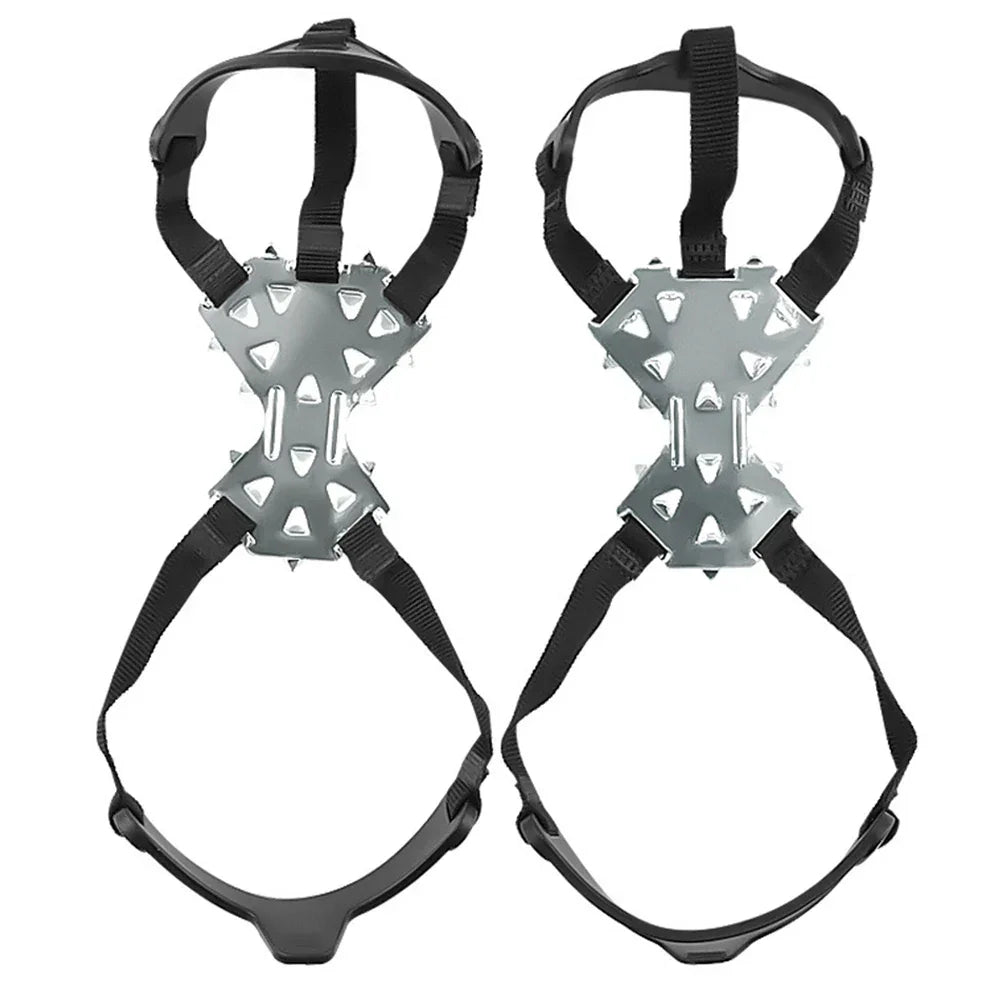 11 Spikes Crampons for Boots Shoes Traction Ice Shoes Grippers Traction Snow Grips for Snowing Hiking Ice Fishing Mountaineering