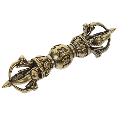 Vajra Pestle Home Decor Buddhism Deck Statue Small Mini Brass Adornments Craft Office