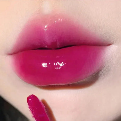 HERORANGE Light Glass-Like Lip Lacquer - Mirror Shine, Hydrating Formula; Smudge-Proof, Long-Wear, and Skin-Brightening