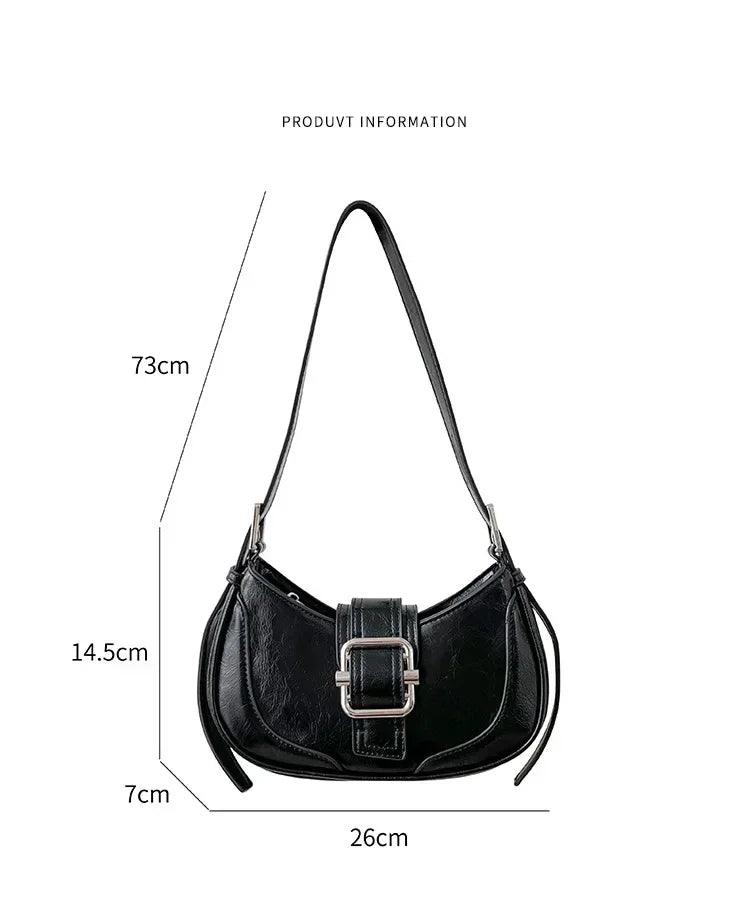 Fashion handbags for women half-moon leather hasp lady shoulder crossbody bag luxury designer ladies underarm bags hobo