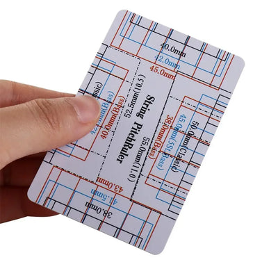 Guitar Strings String Pitch Ruler Measurement Rulers Card Guitar Ruler Compact Instruments Action Gauge Ruler Ukulele Bass
