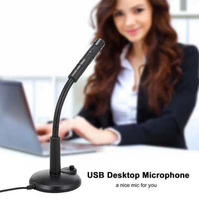 Voice Chat Recording Microphone USB Microphone For Laptop And Computer Studio Singing Gaming Streaming Microphone Accessories