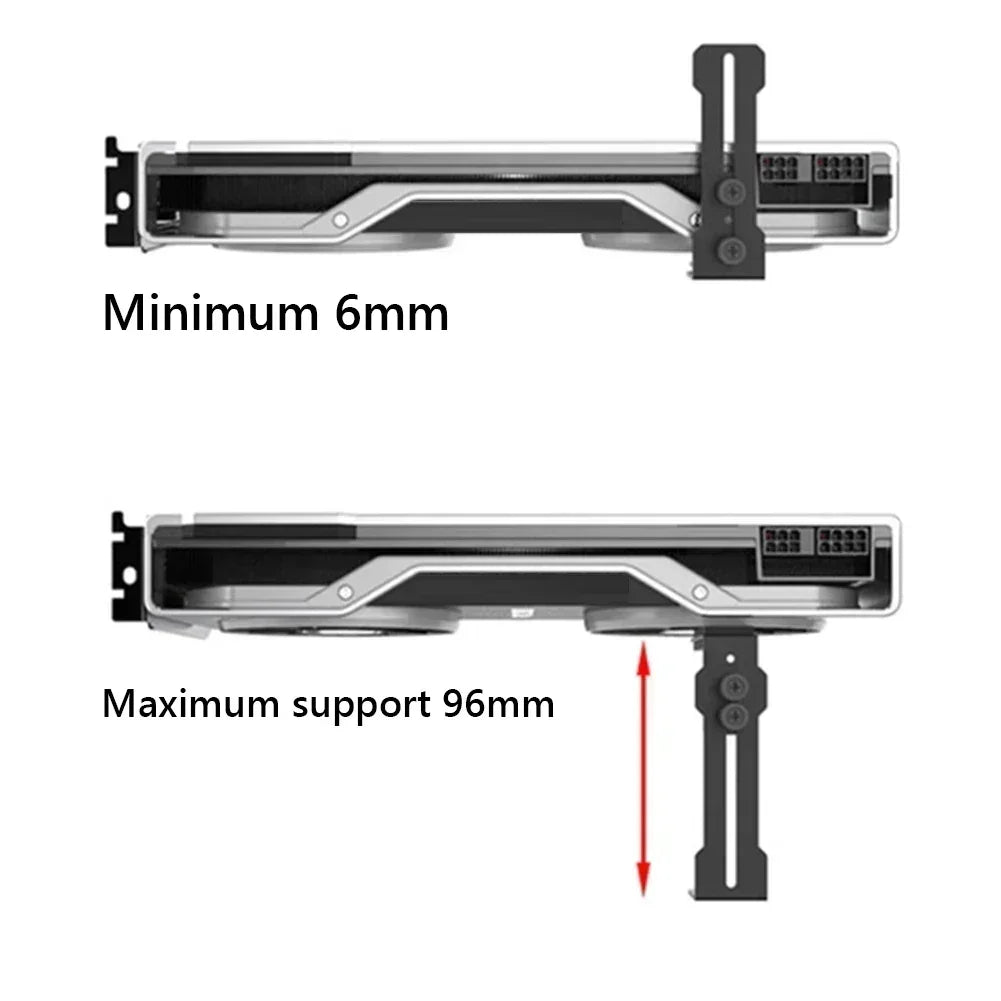 Chassis 12cm fan position graphics card bracket prevent sagging computer holder gpu brace for rtx 4090 4080 4070