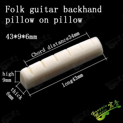 Acoustic guitar  and 4 5 6 7 12String Bass guitar nut slotted, upper and lower nuts slotted in various sizes Made of Bovine bone