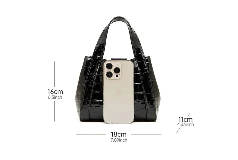 New 2025 Women Split Leather Tote Bag Designer Bucket Bags Handbag Female Shoulder Composite Bag Crossbody Shopping Bag