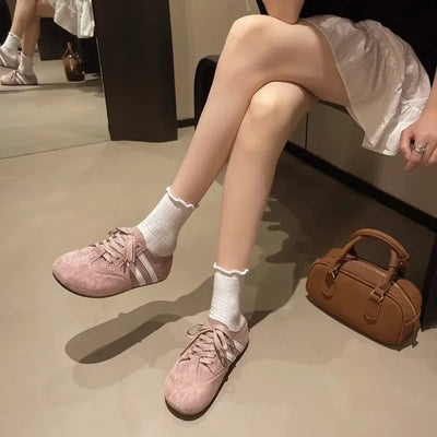 2025 Casual Sneakers Woman Shoes Slippers Flats Platform Sandals Mules NEW Brand Designer Lace Up Loafers Summer Womens Sneakers