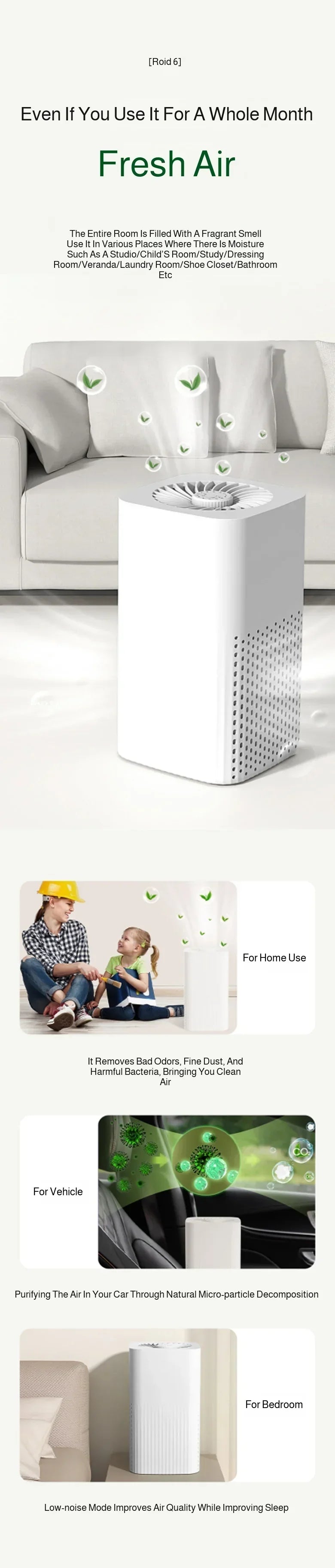 Household Desktop Air Purifier Filters Can Remove Odor Remove Dust And Effectively Purify Air