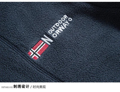 Outerwear Fleece Vest Men Autumn Winter Sleeveless Fleece Jacket Solid Color Warm Vest Outdoor Casual Fashion Hiking Polar Suit