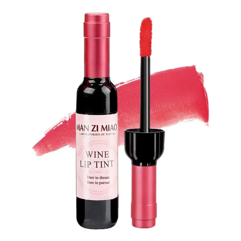 Wine Bottle Lip Stains Kit Wine Bottle Lip Gloss Set 6 Colors Wine Lip Stain Mini Matte Wine Bottles Lip Sticks Tint