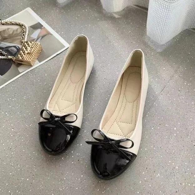 Women’s elegant bow-knot slip-on loafers flat shoes fashion ballerina woman/ladies zapatos de mujer