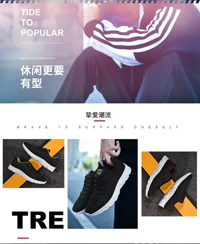 New Athletic Shoes for Men Shoes Sneakers Black Casual Men Mesh Sneakers Breathable Tennis Running Walking Gym Men Shoes