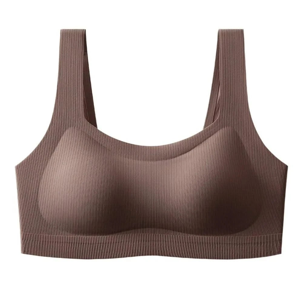 Comfortable Simple Wireless Bras Shockproof For Women