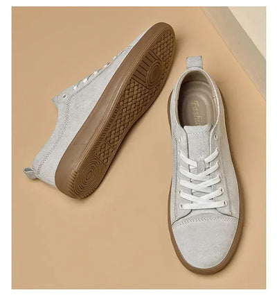 Summer New Fashion Casual Leather Shoes Lace-up Comfortable Men's Oxford Shoes Outdoor Soft Dress Shoes Non-slip Sports Shoes