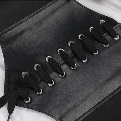 Women's Corset Body Shapewear Sexy Wide Leather Belt Cummerbunds Strap Belts for Women High Waist Slimming Corsets and Bustiers