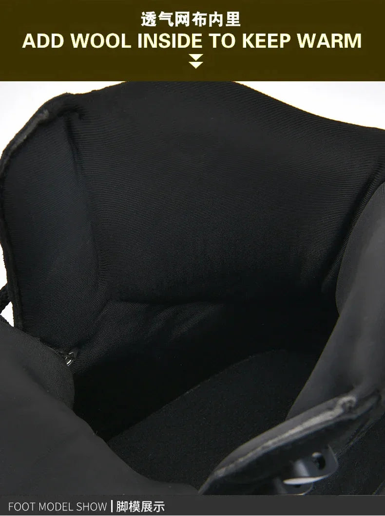 New Men Tactical Boots Lace Up Waterproof Climbing Hiking Shoes Motorcycle Training Army High Quality Hunting Unisex Desert Boot