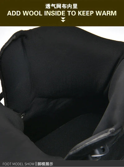 New Men Tactical Boots Lace Up Waterproof Climbing Hiking Shoes Motorcycle Training Army High Quality Hunting Unisex Desert Boot