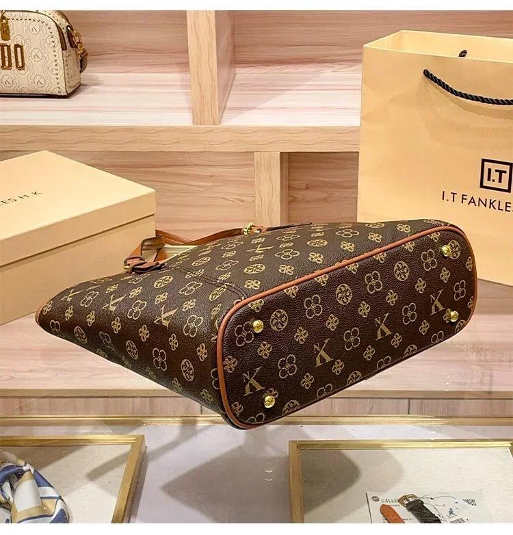 Brand handbag for women 2025 new spring/summer high-end texture retro designer single shoulder crossbody bag with large