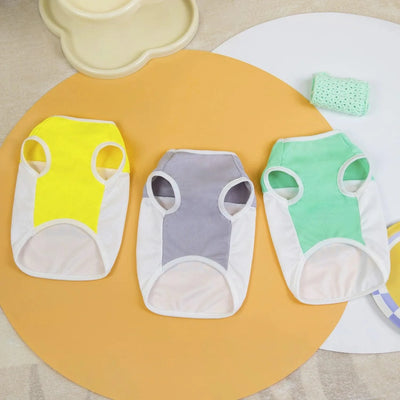 Summer Cool Dog Clothes New Dogs Pet Vest For Puppy Breathable Vest T-shirt Costume Bulldog Dog T-shirt Outdoor Pets Clothing