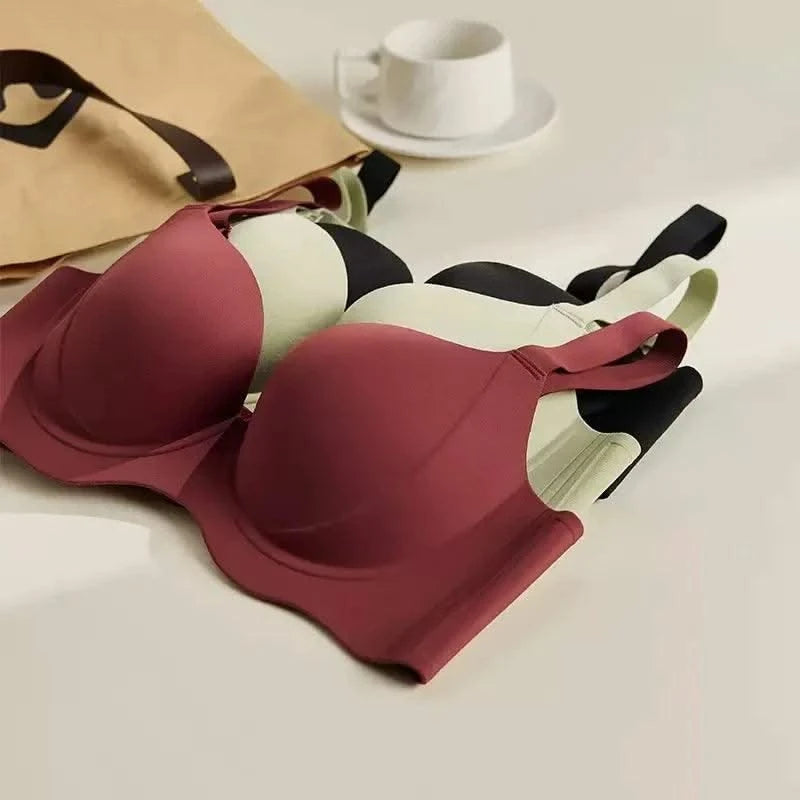 Wireless and Traceless Large Size Women's Anti-sagging Thin Mold Cup Bra