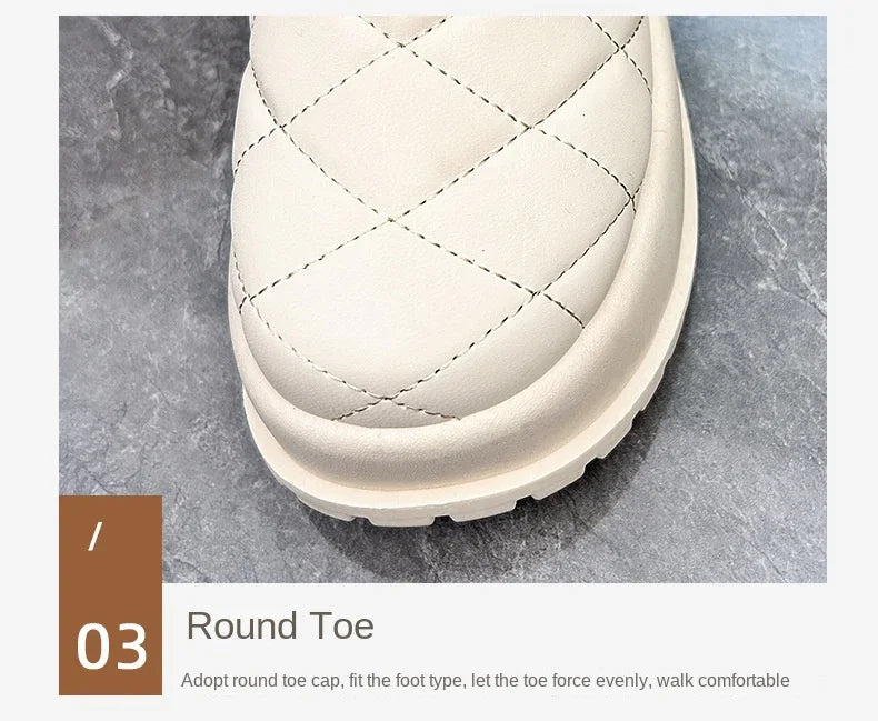 Kalsooni 2024 Winter Velvet Thick Warm Shoes Waterproof Platform Snow Boots for Women