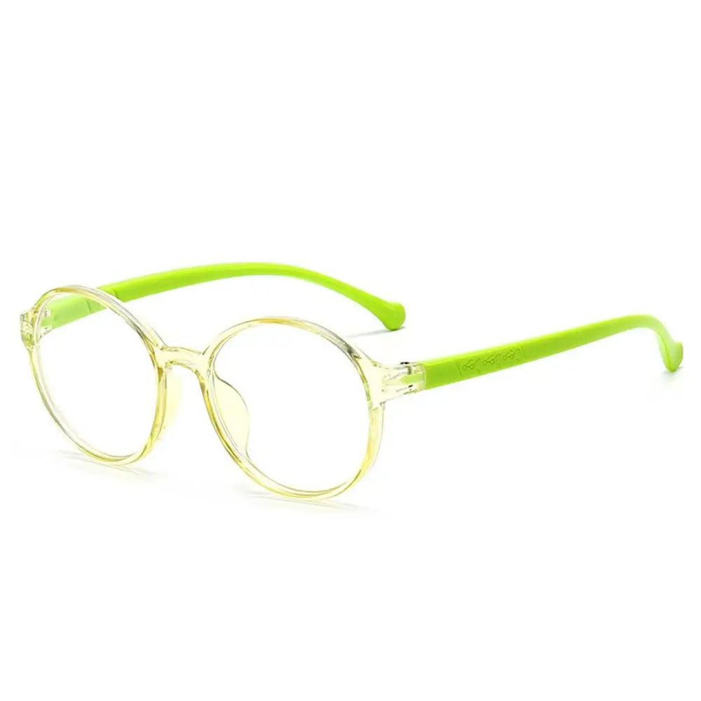 Blue Light Blocking Glasses for Kids Computer Glasses Silicone Frame Clear Lens Girl Boy Video Gaming Children Safety Eyewear