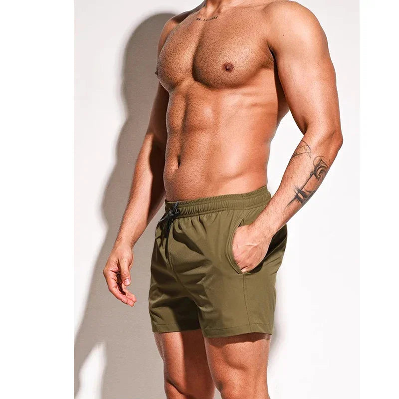 Men Swimming Shorts Summer Trunks Swimwear Quick Dry Board Short Pant Bathing Suit Sport Swimsuit Surfing Beach Swim Shorts Men