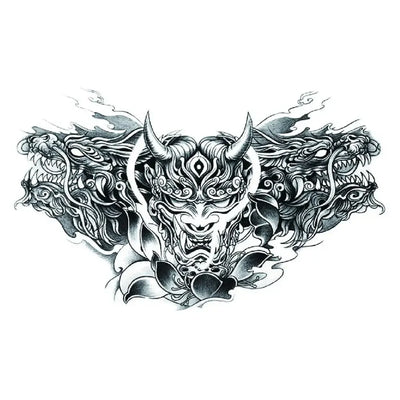 Temporary Tattoos Men Shoulder Tattoos Large Chest Body Sexy Tattoo Sticker Waterproof Tatoo Fake Make Up Pattern Stickers