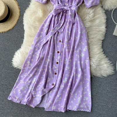 Korean Red elegant sexy Dress women Summer Autumn V-neck polka dot midi dress waist split dress vestidos de fiesta clothes