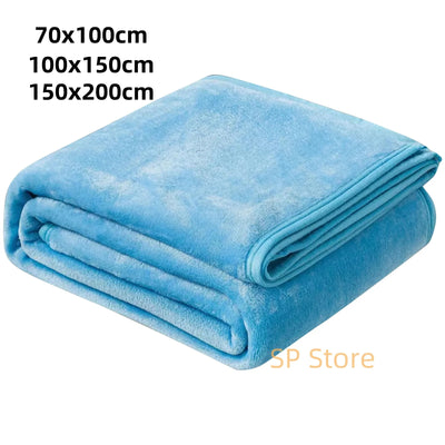 Fleece Blankets Single Twin Blanket For Bed Full Size Warm Blankets For Winter Cozy Breathable Blanket For Air Conditioning