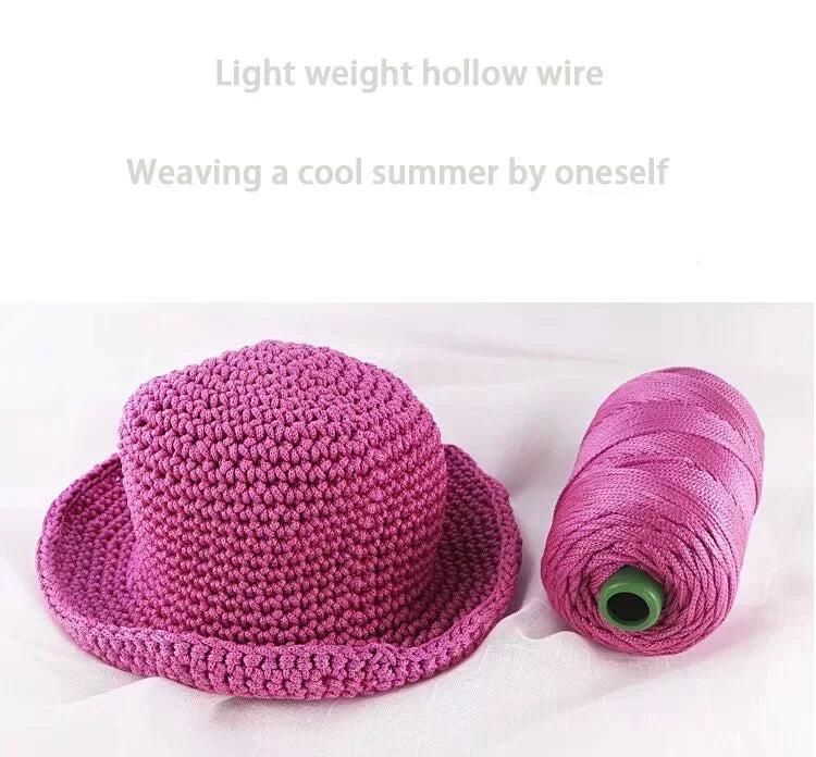 225g Lightweight Ice Silk Thread Handcrafted for Summer Cool Hats, Sun Hats, Storage Baskets, Seat Cushions, Yarn