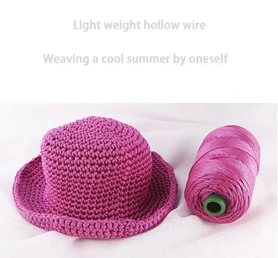 225g Lightweight Ice Silk Thread Handcrafted for Summer Cool Hats, Sun Hats, Storage Baskets, Seat Cushions, Yarn