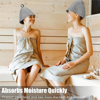 1/2pcs Wool Felt Sauna Hat Head Protective Hats for Men Women Bath House Winter Drop Shipping