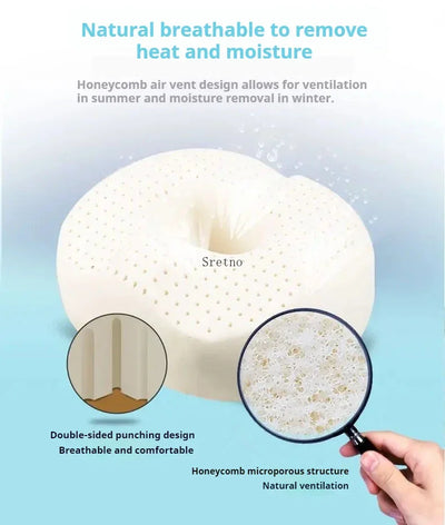 Latex Hemorrhoid Seat Cushion Thickened Office Beautiful Buttocks Pregnant Women Buttocks Pad Hollow Tailbone Protect Cushions