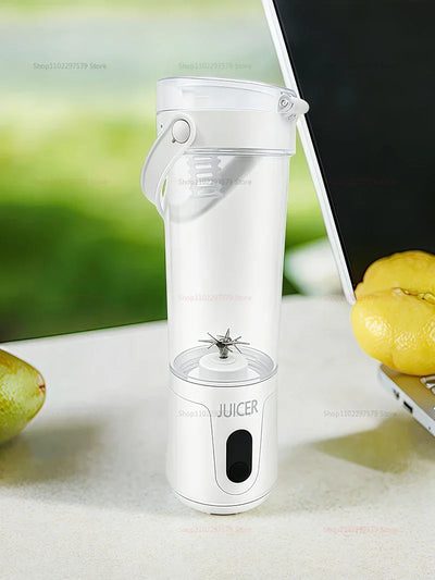 Portable Blender 600ML Electric USB Rechargeable Juicer for Smoothies Fruits Personal Mini Juicer for Travel Outdoor Fitness