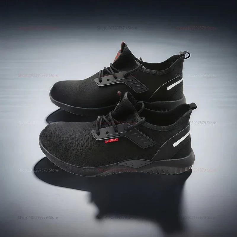Men's work safety shoes Sports shoes Anti-puncture and anti-smash protection shoes Lightweight men's casual shoes Safety boots