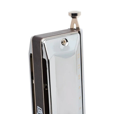 Professional Silver Chromatic Harmonica｜12-Hole 48 Tones w/Stainless Cover｜Guoguang Voice-Optimized｜Home Use for All Ages 🎶