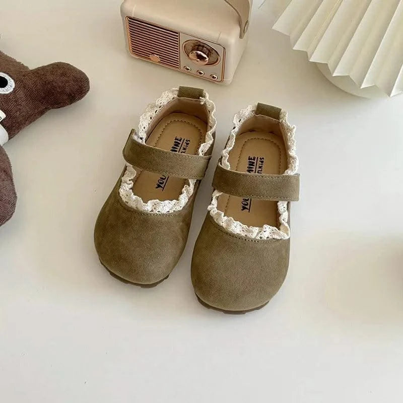 Shallow Soft Sole Non Slip Children Flats Shoes | Spring Autumn | Kids Princess Lightweight Toddler casual Shoes