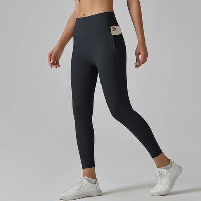 Women Leggings With Pockets Tummy Control