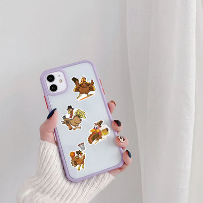10/50/100PCS Thanksgiving Funny Turkey Creative Decorative Stickers Personalized DIY Refrigerator Scrapbook Diary Decals Toy