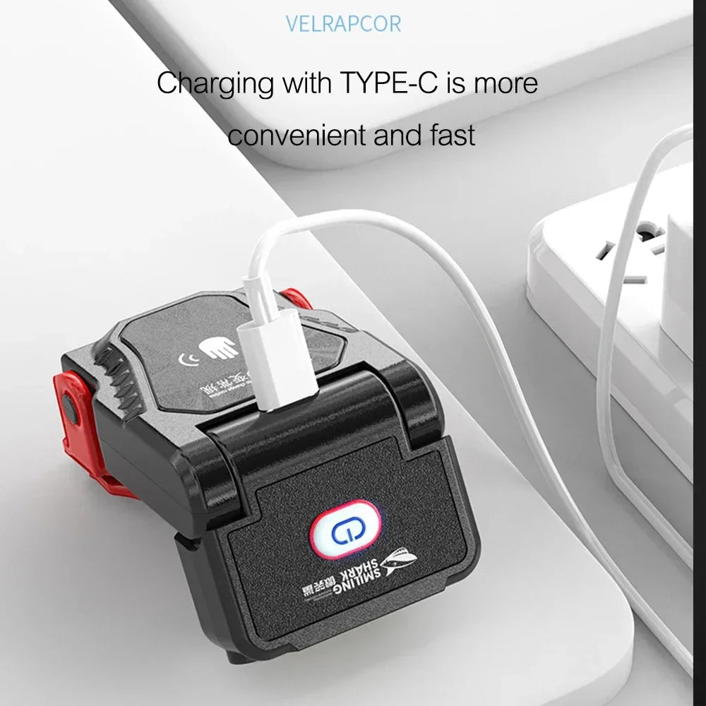 Mini Sensor LED Headlamp Adjustable Angle Hat Cap Clip Lights Waterproof USB Rechargeable Lamp Outdoor Camping Fishing Headlight