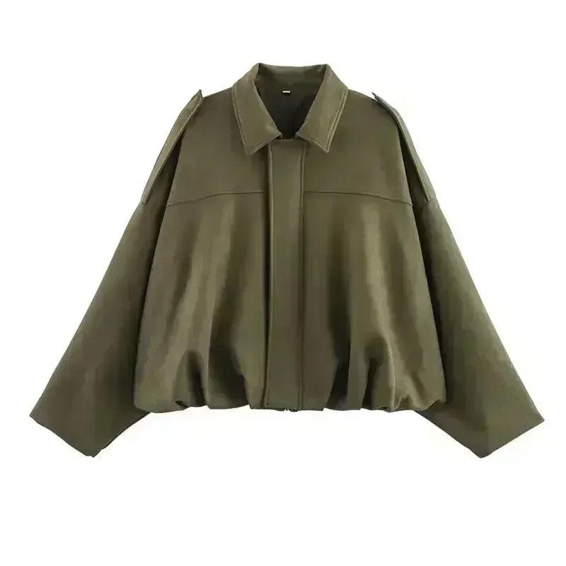 Women’s jackets spring chic elegant outerwear loose warm coat youth fashion