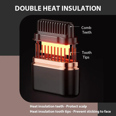 Portable Hair Straightener Brush Rechargeable Mini Smoothing Brush for Styling for Home Travel Gift Heated Electric Hair Brushes